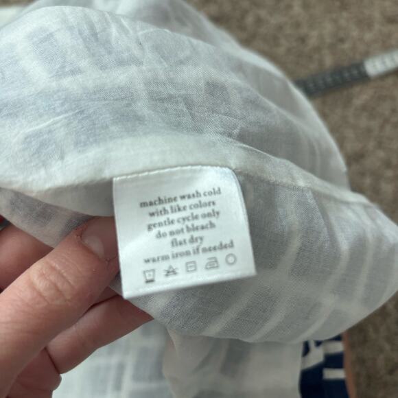 NWT Island Company 100% Linen Hydra Dress Sz XS Blue White Seabed - Picture 12 of 14